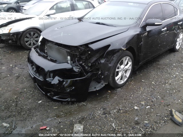 1N4AA5AP3EC444379 - 2014 NISSAN MAXIMA S/SV BLACK photo 6