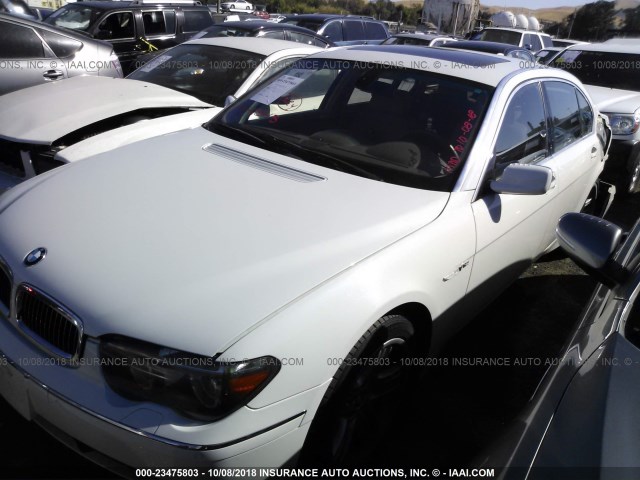 WBAGN83524DK11198 - 2004 BMW 760 LI WHITE photo 2