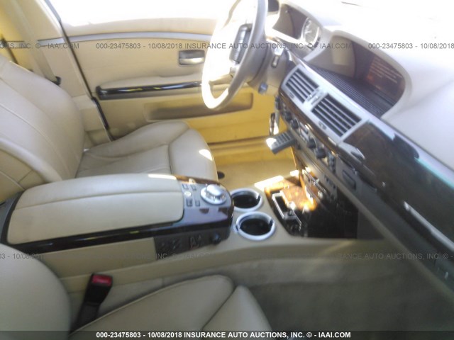 WBAGN83524DK11198 - 2004 BMW 760 LI WHITE photo 5