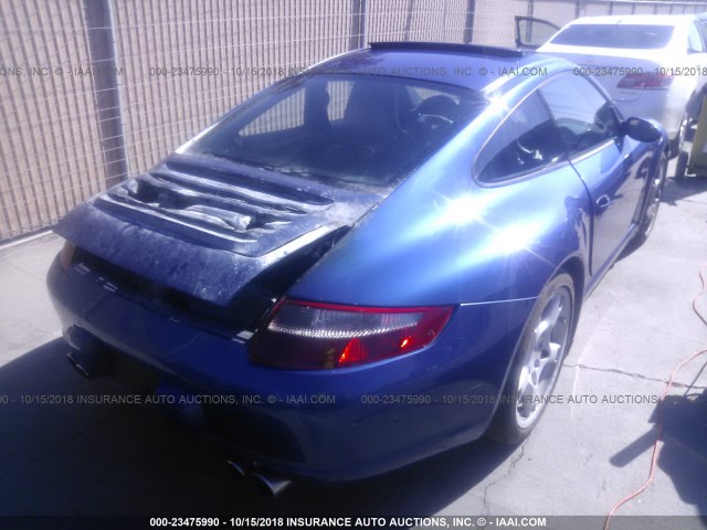 WP0AB29986S743224 - 2006 PORSCHE 911 CARRERA S BLUE photo 4