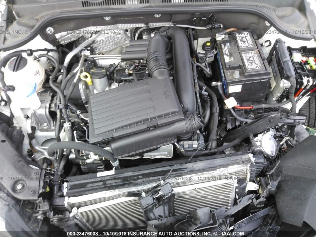 3VW167AJ9HM313069 - 2017 VOLKSWAGEN JETTA S WHITE photo 10