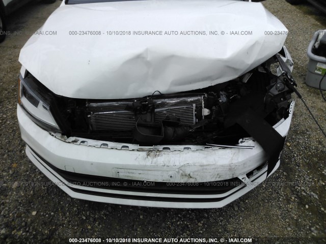 3VW167AJ9HM313069 - 2017 VOLKSWAGEN JETTA S WHITE photo 6