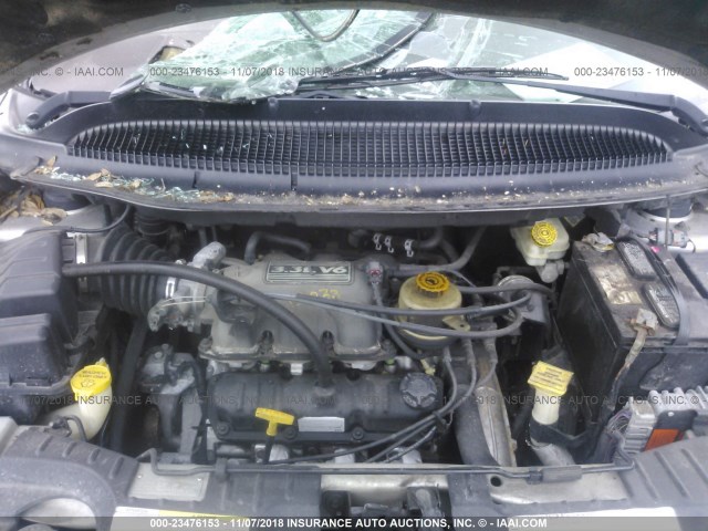 2D8GP44303R217601 - 2003 DODGE GRAND CARAVAN SPORT GRAY photo 10