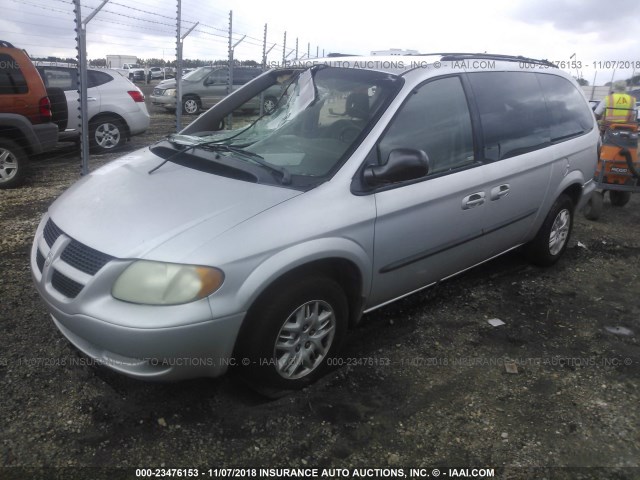 2D8GP44303R217601 - 2003 DODGE GRAND CARAVAN SPORT GRAY photo 2