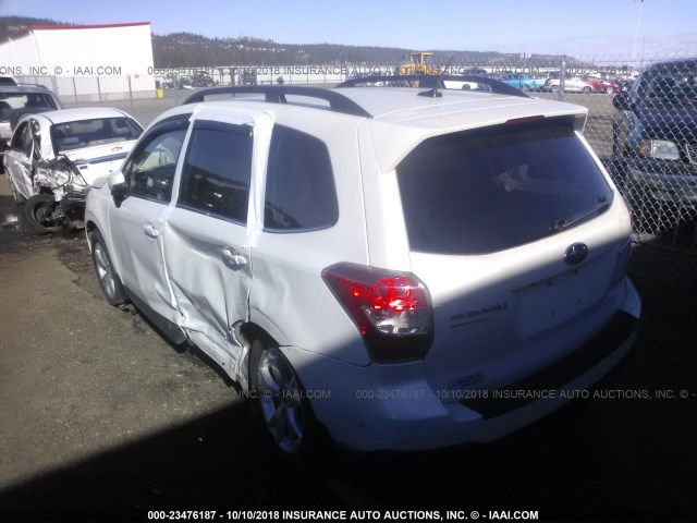 JF2SJAPC5EH426465 - 2014 SUBARU FORESTER 2.5I TOURING WHITE photo 3