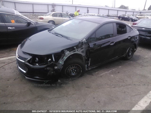 1G1BC5SM4J7148375 - 2018 CHEVROLET CRUZE LS BLACK photo 2