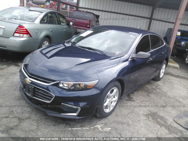 1G1ZB5ST9JF166997 - 2018 CHEVROLET MALIBU LS 蓝色 照片 2