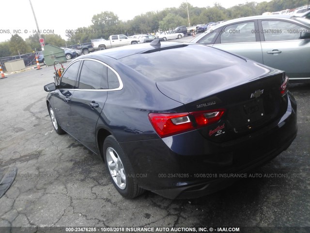 1G1ZB5ST9JF166997 - 2018 CHEVROLET MALIBU LS 蓝色 照片 3