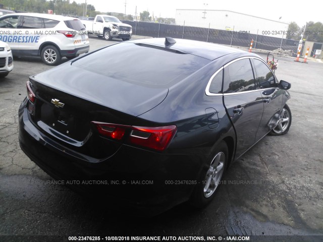 1G1ZB5ST9JF166997 - 2018 CHEVROLET MALIBU LS 蓝色 照片 4