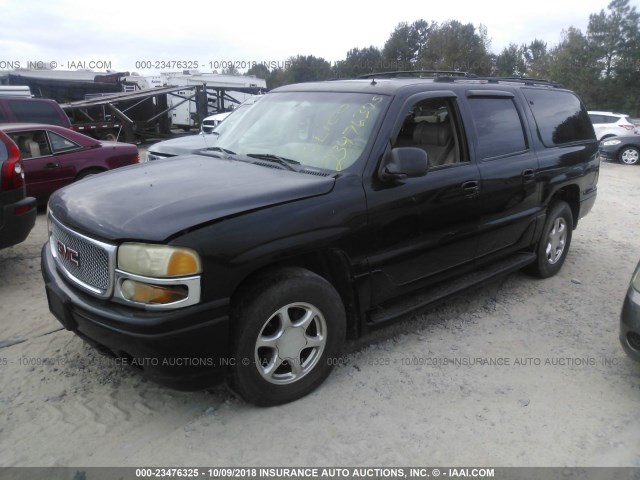 1GKFK66U42J225041 - 2002 GMC DENALI XL K1500 BLACK photo 2