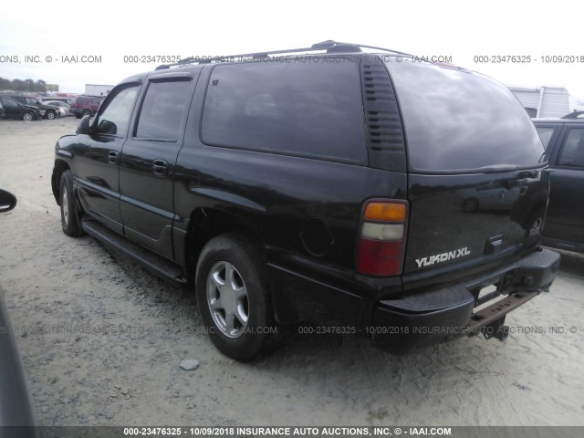 1GKFK66U42J225041 - 2002 GMC DENALI XL K1500 BLACK photo 3