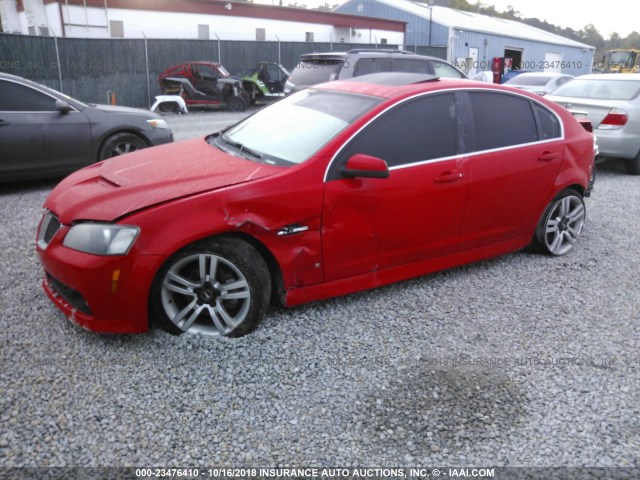 6G2ER57789L168497 - 2009 PONTIAC G8 RED photo 2