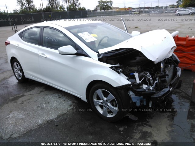 5NPDH4AE8DH452203 - 2013 HYUNDAI ELANTRA GLS/LIMITED WHITE photo 1