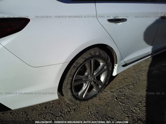 5NPE34AF2JH655269 - 2018 HYUNDAI SONATA SPORT/LIMITED WHITE photo 6