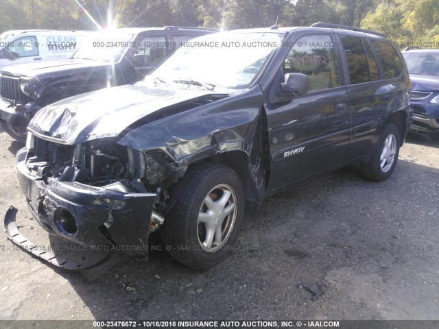 1GKDT13S452266794 - 2005 GMC ENVOY GRAY photo 2