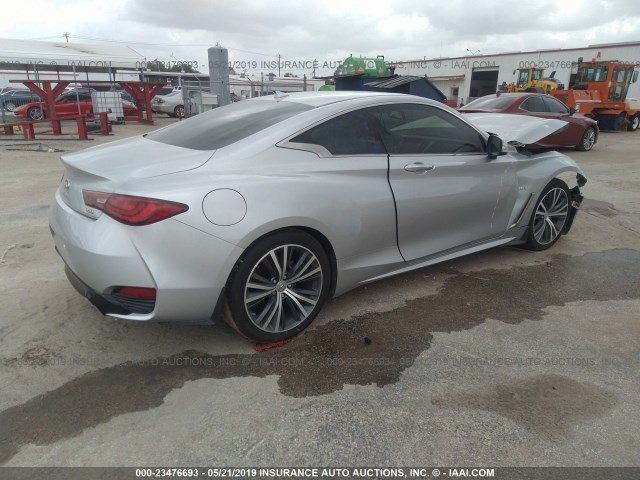 JN1EV7EK0HM361357 - 2017 INFINITI Q60 PREMIUM/SPORT SILVER photo 4