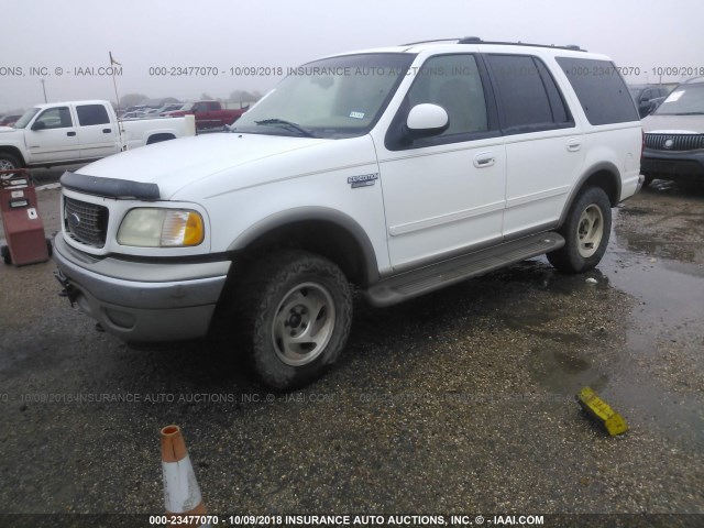 1FMFU18L31LA04283 - 2001 FORD EXPEDITION EDDIE BAUER WHITE photo 2