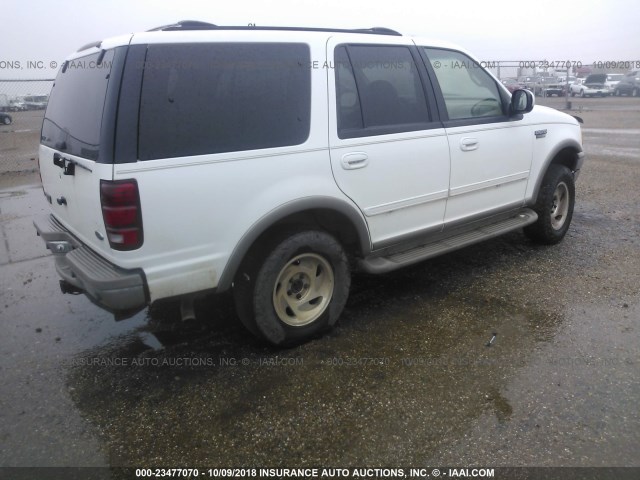 1FMFU18L31LA04283 - 2001 FORD EXPEDITION EDDIE BAUER WHITE photo 4