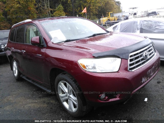 JTEES42A182043254 - 2008 TOYOTA HIGHLANDER LIMITED RED photo 1