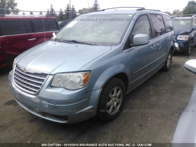 2A8HR54P78R692166 - 2008 CHRYSLER TOWN & COUNTRY TOURING BLUE photo 2