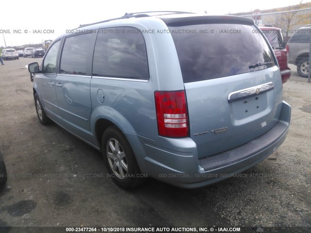 2A8HR54P78R692166 - 2008 CHRYSLER TOWN & COUNTRY TOURING BLUE photo 3