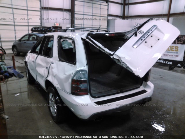 2HNYD18764H544836 - 2004 ACURA MDX TOURING WHITE photo 3