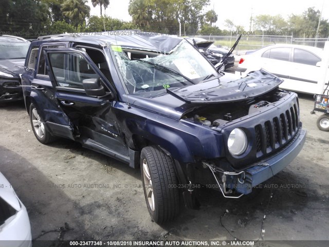 1C4NJPFB4ED717859 - 2014 JEEP PATRIOT LATITUDE BLUE photo 1