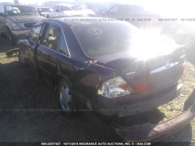 4T1BF28B23U283549 - 2003 TOYOTA AVALON XL/XLS BURGUNDY photo 3