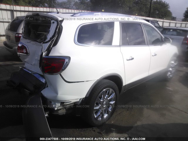 5GAKRDED5CJ316754 - 2012 BUICK ENCLAVE WHITE photo 4