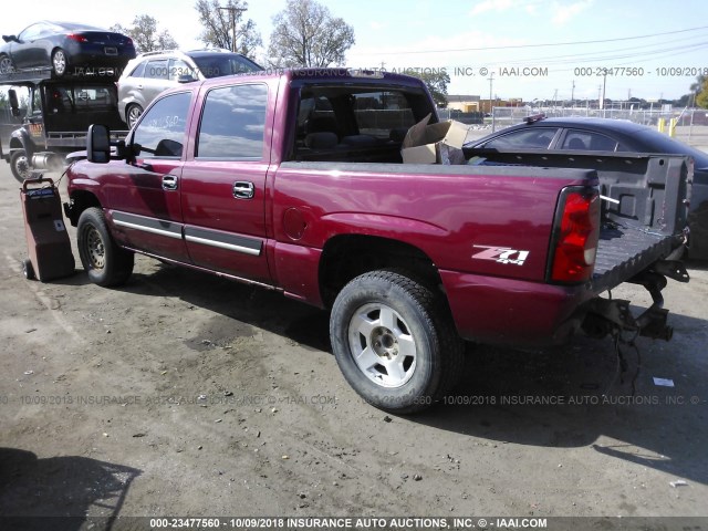 2GCEK13V871101590 - 2007 CHEVROLET SILVERADO K1500 CLASSIC CREW CAB MAROON photo 3