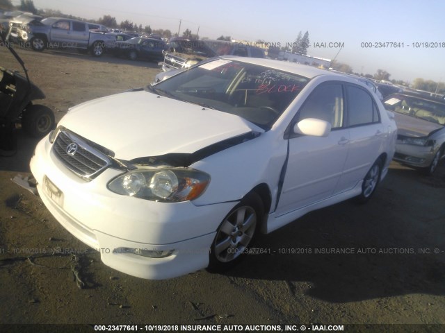 1NXBR32E55Z499382 - 2005 TOYOTA COROLLA CE/LE/S WHITE photo 2