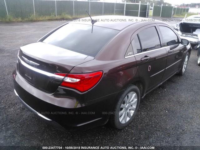 1C3CCBBG2DN660015 - 2013 CHRYSLER 200 TOURING BROWN photo 4