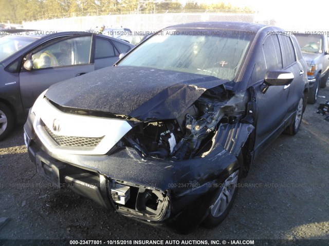 5J8TB1H25AA008286 - 2010 ACURA RDX BLACK photo 2