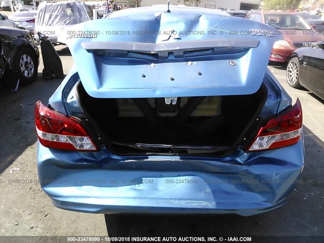 ML32F3FJ3HHF10211 - 2017 MITSUBISHI MIRAGE G4 ES ლურჯი ფოტო 6