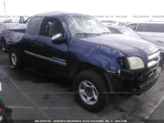 5TBRT34194S441673 - 2004 TOYOTA TUNDRA ACCESS CAB SR5 BLUE photo 1