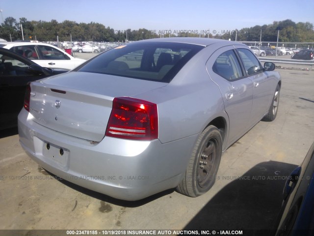 2B3KA43H06H453524 - 2006 DODGE CHARGER SE/SXT SILVER photo 4