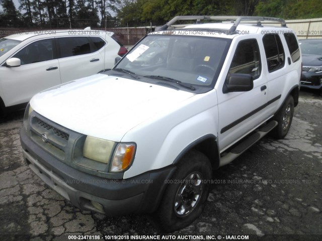 5N1ED28Y9YC525581 - 2000 NISSAN XTERRA XE/SE WHITE photo 2