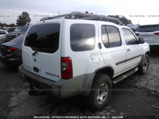 5N1ED28Y9YC525581 - 2000 NISSAN XTERRA XE/SE WHITE photo 4