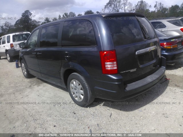 2A8HR44H98R678479 - 2008 CHRYSLER TOWN & COUNTRY LX BLUE photo 3