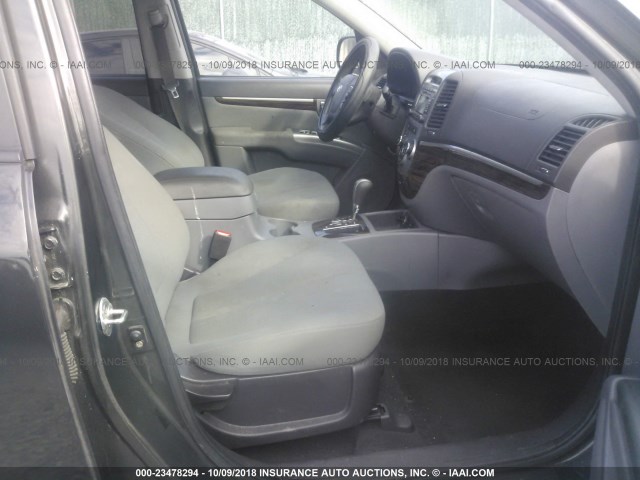 5NMSG3AB7AH340477 - 2010 HYUNDAI SANTA FE GLS GRAY photo 5