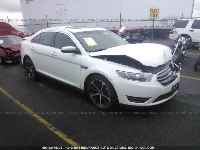 1FAHP2H87EG182255 - 2014 FORD TAURUS SEL WHITE photo 1