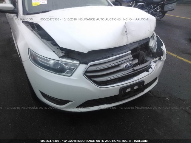 1FAHP2H87EG182255 - 2014 FORD TAURUS SEL WHITE photo 6