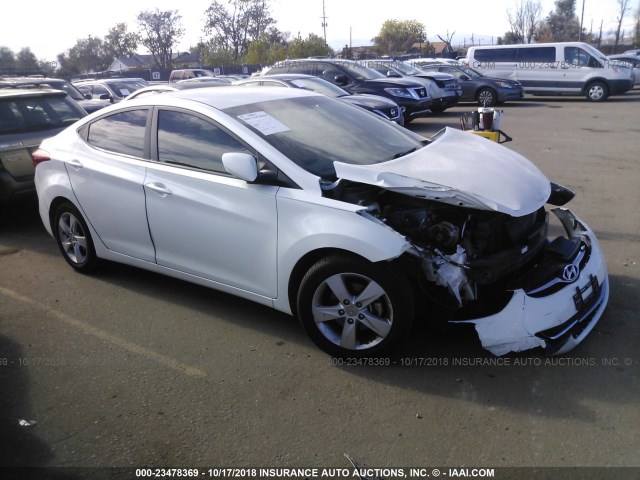 5NPDH4AE4DH428822 - 2013 HYUNDAI ELANTRA GLS/LIMITED WHITE photo 1