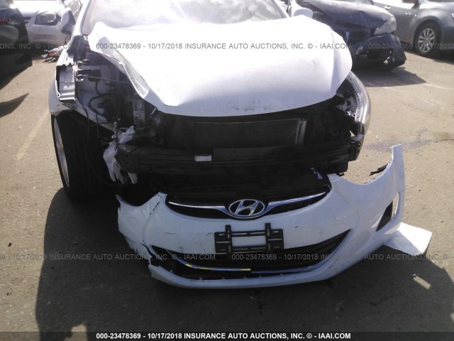 5NPDH4AE4DH428822 - 2013 HYUNDAI ELANTRA GLS/LIMITED WHITE photo 6