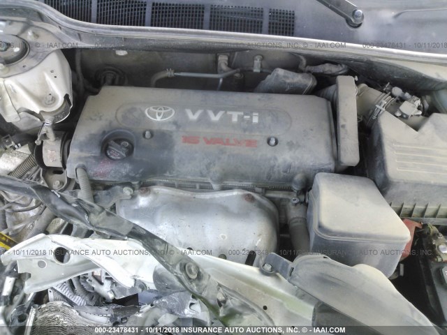 4T1BE46K69U276646 - 2009 TOYOTA CAMRY SE/LE/XLE SILVER photo 10