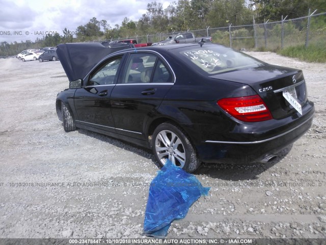 WDDGF4HB9DA796683 - 2013 MERCEDES-BENZ C 250 BLACK photo 3