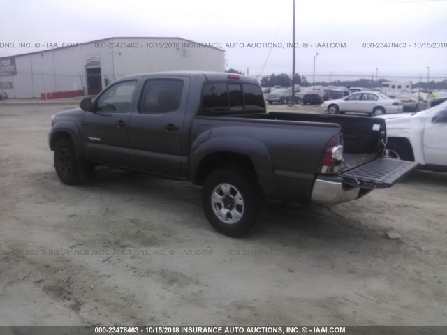 5TFJX4GN6DX015088 - 2013 TOYOTA TACOMA DOUBLE CAB 灰色 照片 3