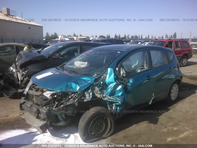 3N1CE2CP8GL356599 - 2016 NISSAN VERSA NOTE S/S PLUS/SV/SL/SR BLUE photo 2