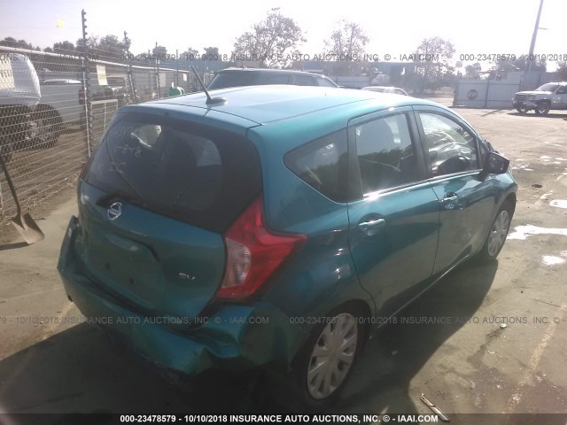 3N1CE2CP8GL356599 - 2016 NISSAN VERSA NOTE S/S PLUS/SV/SL/SR BLUE photo 4