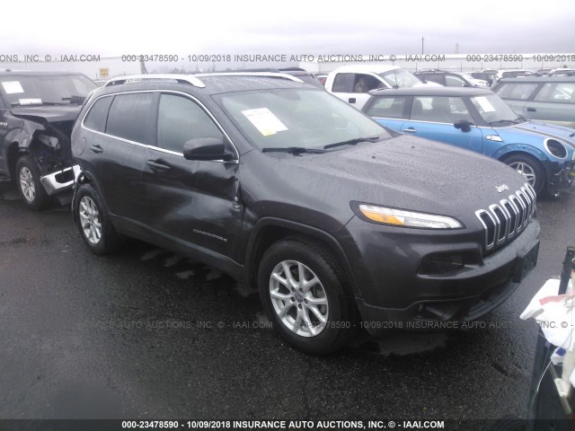 1C4PJMCB8GW316348 - 2016 JEEP CHEROKEE LATITUDE GRAY photo 1